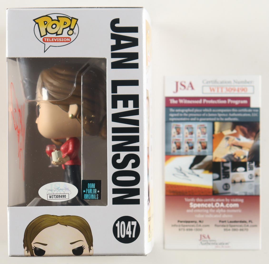 Melora Hardin Signed "The Office" #1047 Jan Levinson Funko Pop! Vinyl Figure (JSA) at PristineAuction.com Melora Hardin Signed "The Office" #1047 Jan Levinson Funko Pop! Vinyl Figure (JSA) at PristineAuction.com