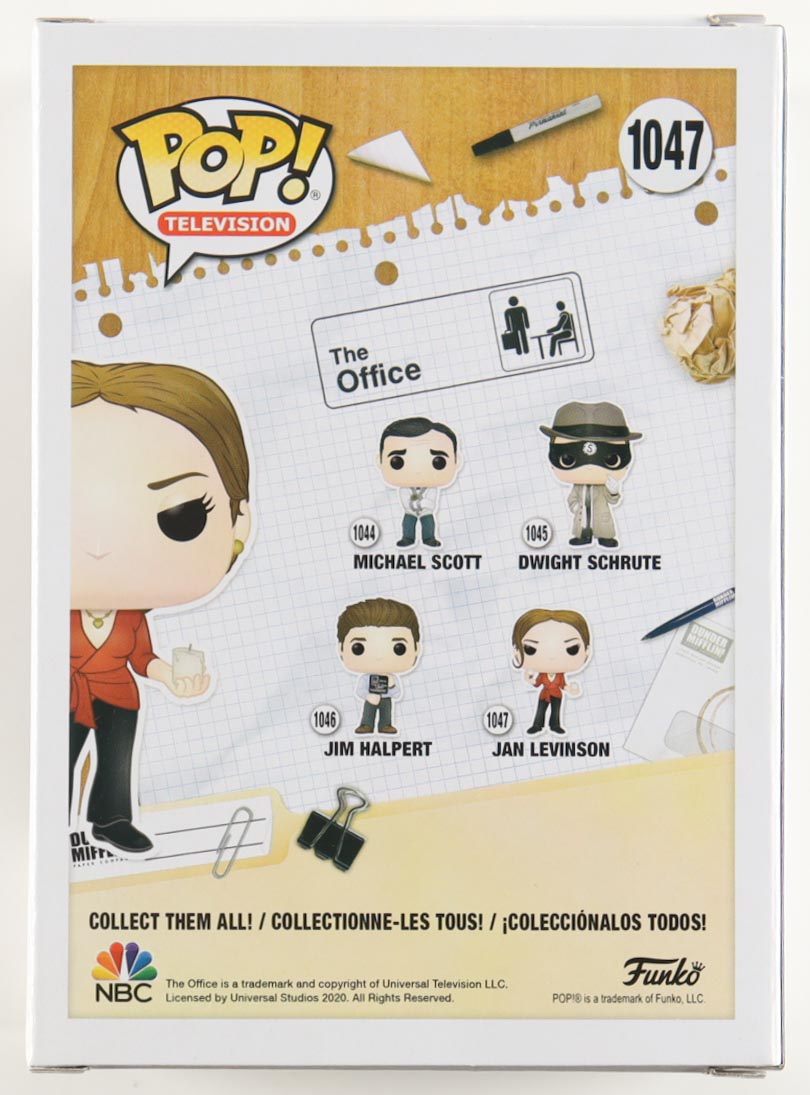 Melora Hardin Signed "The Office" #1047 Jan Levinson Funko Pop! Vinyl Figure (JSA) at PristineAuction.com Melora Hardin Signed "The Office" #1047 Jan Levinson Funko Pop! Vinyl Figure (JSA) at PristineAuction.com