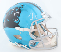 Terrace Marshall Jr. Signed Panthers Full-Size Authentic Flash Alternate Speed Helmet (Fanatics) at PristineAuction.com
