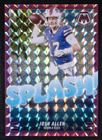 Josh Allen 2025 Panini Mosaic Splash Mosaic Purple #11 #35/49 at PristineAuction.com