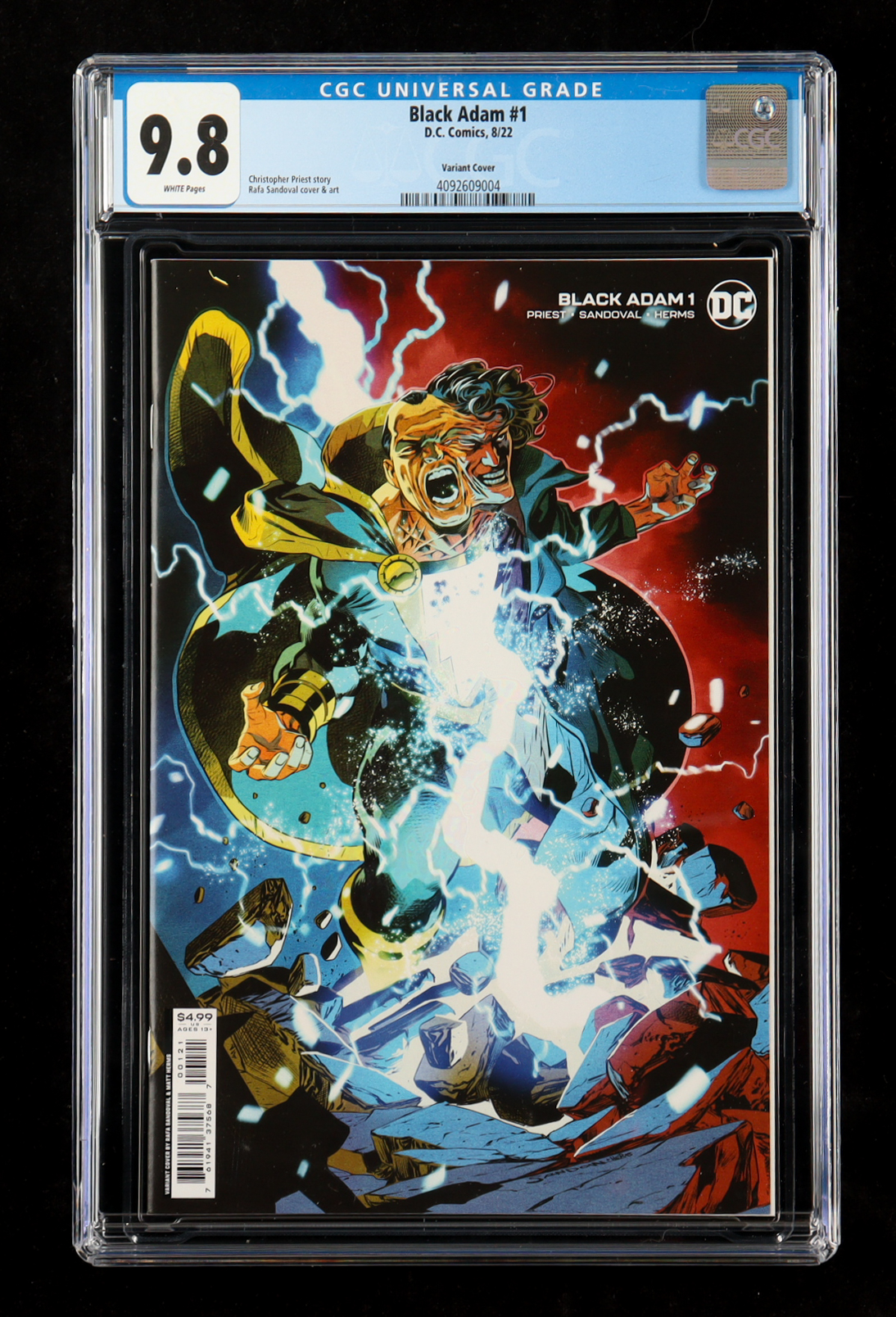 2022 "Black Adam" Issue #1 DC Comic Book (CGC 9.8) at PristineAuction.com 2022 "Black Adam" Issue #1 DC Comic Book (CGC 9.8) at PristineAuction.com