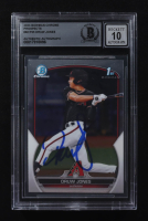 Druw Jones Signed 2023 Bowman Chrome Prospects #BCP-25 RC (BGS | Autograph Graded BGS 10) at PristineAuction.com