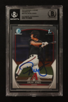 Druw Jones Signed 2023 Bowman Chrome Prospects #BCP-25 RC (BGS) at PristineAuction.com