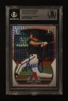 Druw Jones Signed 2023 Bowman Chrome Mega Box Prospects #BCP-25 RC (BGS) at PristineAuction.com