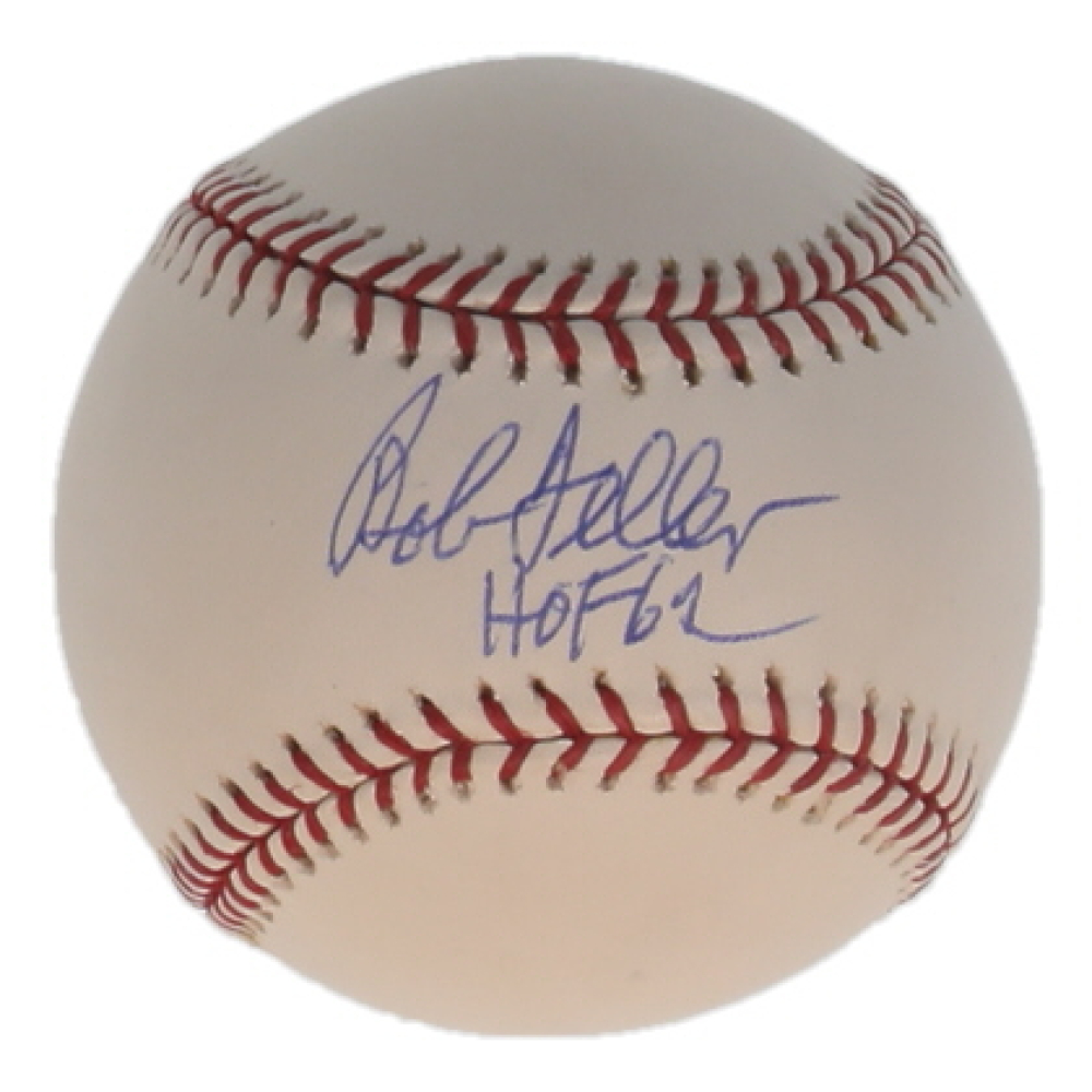 Bob Feller Signed OML Baseball Inscribed "HOF 62" (PSA) at PristineAuction.com