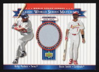 Ozzie Smith / Kirby Puckett 2002 Upper Deck World Series Heroes Classic Match-Ups Memorabilia Jersey #MU87 at PristineAuction.com