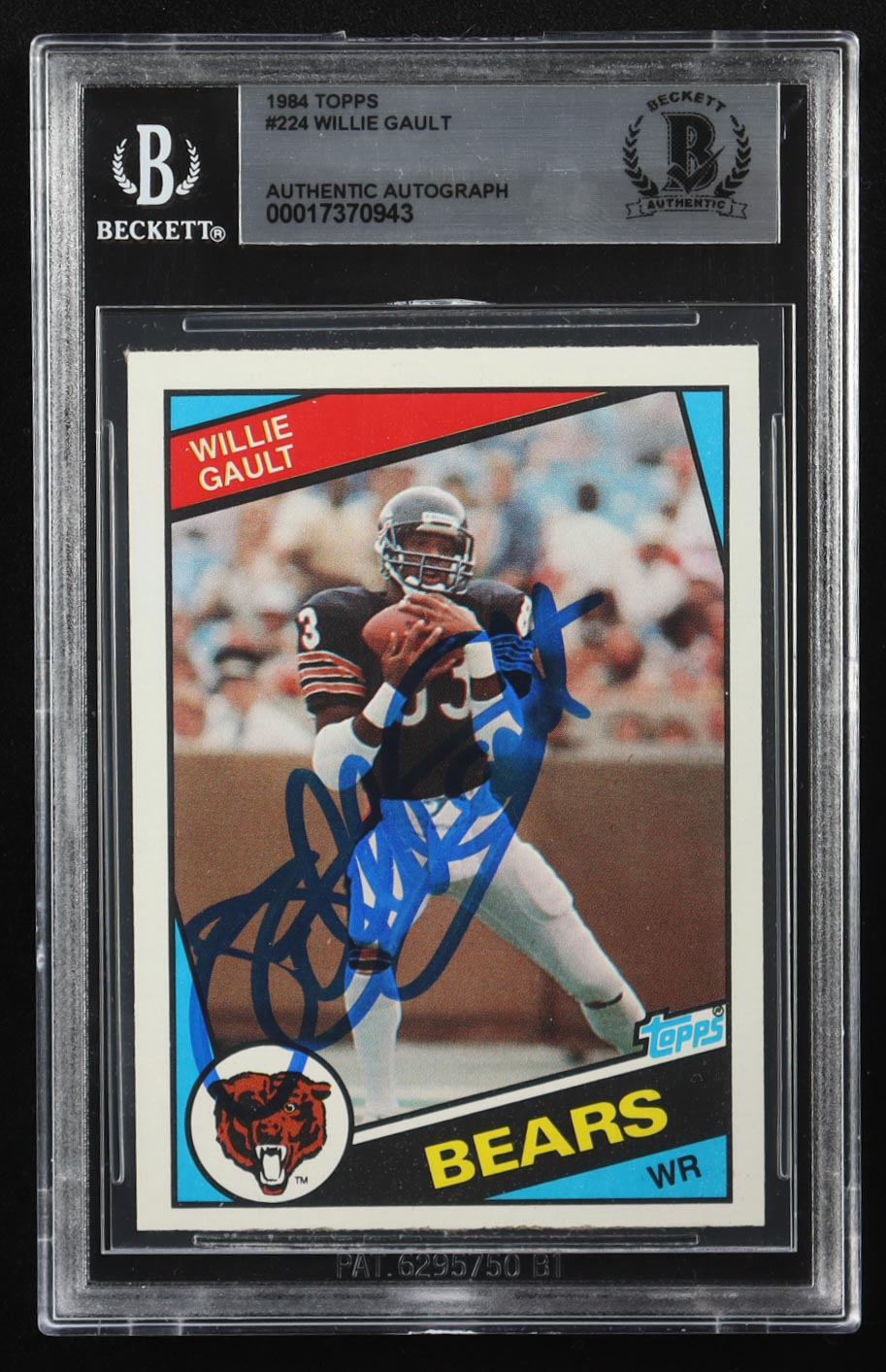 Willie Gault Signed 1984 Topps #224 RC (BGS) at PristineAuction.com Willie Gault Signed 1984 Topps #224 RC (BGS) at PristineAuction.com