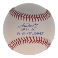 So Taguchi Signed OML Baseball Inscribed "06 08 WS Champs" (Beckett) at PristineAuction.com