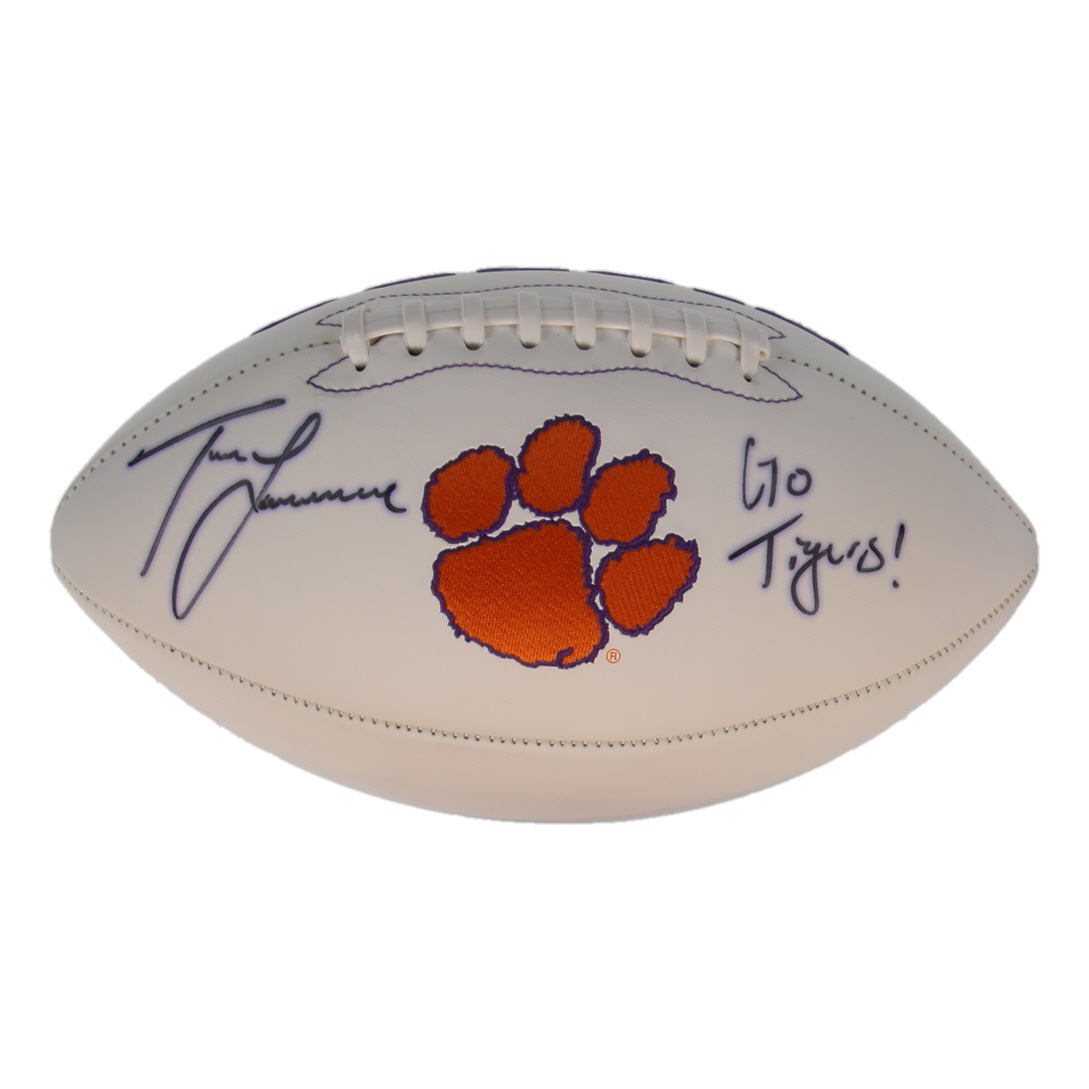 Trevor Lawrence Signed Clemson Tigers Logo Football Inscribed "Go Tigers!" (Fanatics) at PristineAuction.com Trevor Lawrence Signed Clemson Tigers Logo Football Inscribed "Go Tigers!" (Fanatics) at PristineAuction.com