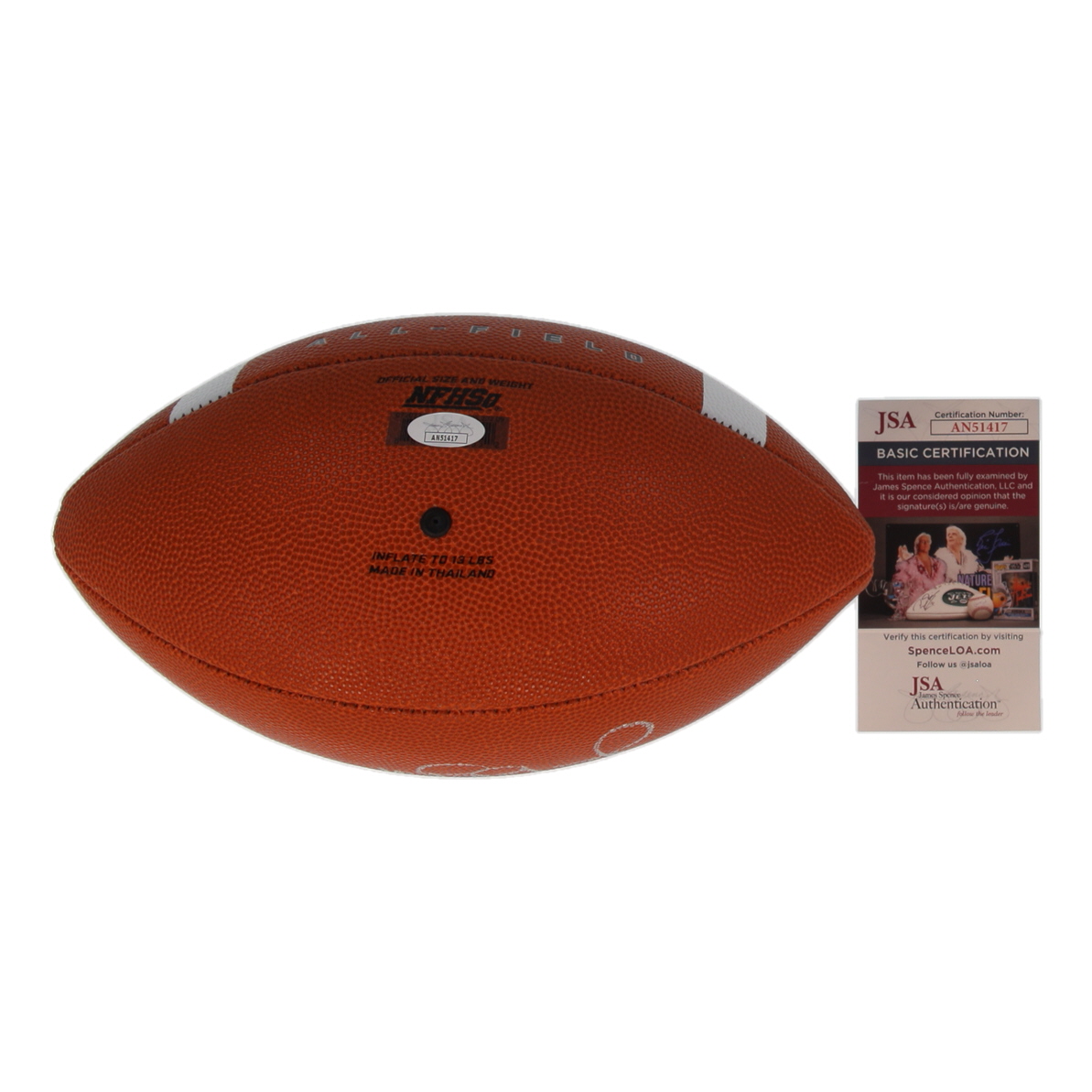 James Van Der Beek Signed Nike Football Inscribed "Max" (JSA) at PristineAuction.com James Van Der Beek Signed Nike Football Inscribed "Max" (JSA) at PristineAuction.com