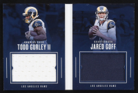 Jared Goff / Todd Gurley II 2017 Panini Preferred Preferred Pairings Materials #10 #040/199 at PristineAuction.com