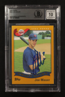 Joe Mauer Signed 2002 Topps Draft Picks #622 RC (BGS | Autograph Graded BGS 10) at PristineAuction.com