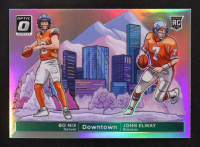 Bo Nix / John Elway 2024 Donruss Optic Downtown Duos #13 RC at PristineAuction.com