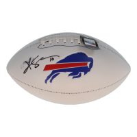 Khalil Shakir Signed Bills Logo Football (Fanatics) at PristineAuction.com