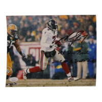 Michael Vick Signed Falcons 8x10 Photo Inscribed "4x Pro Bowl" & "2001 #1 Draft Pick" (JSA) at PristineAuction.com