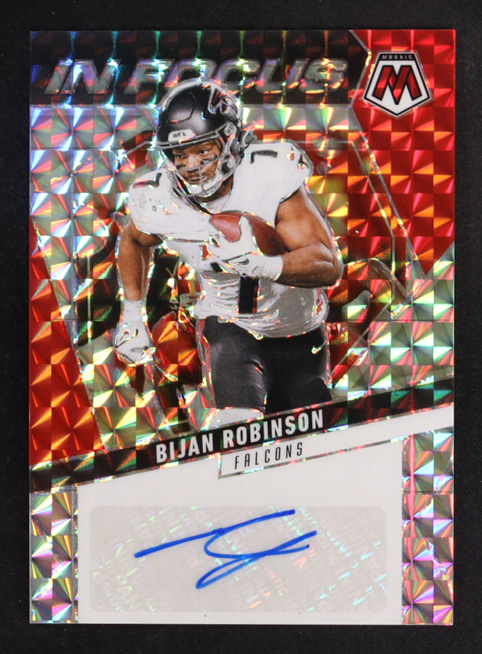 Bijan Robinson 2025 Panini Mosaic In Focus Signatures #5 at PristineAuction.com Bijan Robinson 2025 Panini Mosaic In Focus Signatures #5 at PristineAuction.com