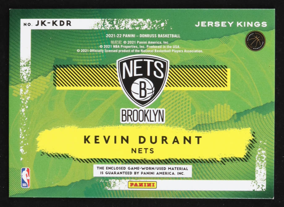 Kevin Durant 2021-22 Donruss Jersey Kings #6 at PristineAuction.com Kevin Durant 2021-22 Donruss Jersey Kings #6 at PristineAuction.com