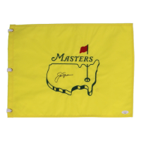 Jack Nicklaus Signed Masters Tournament Pin Flag (JSA) at PristineAuction.com