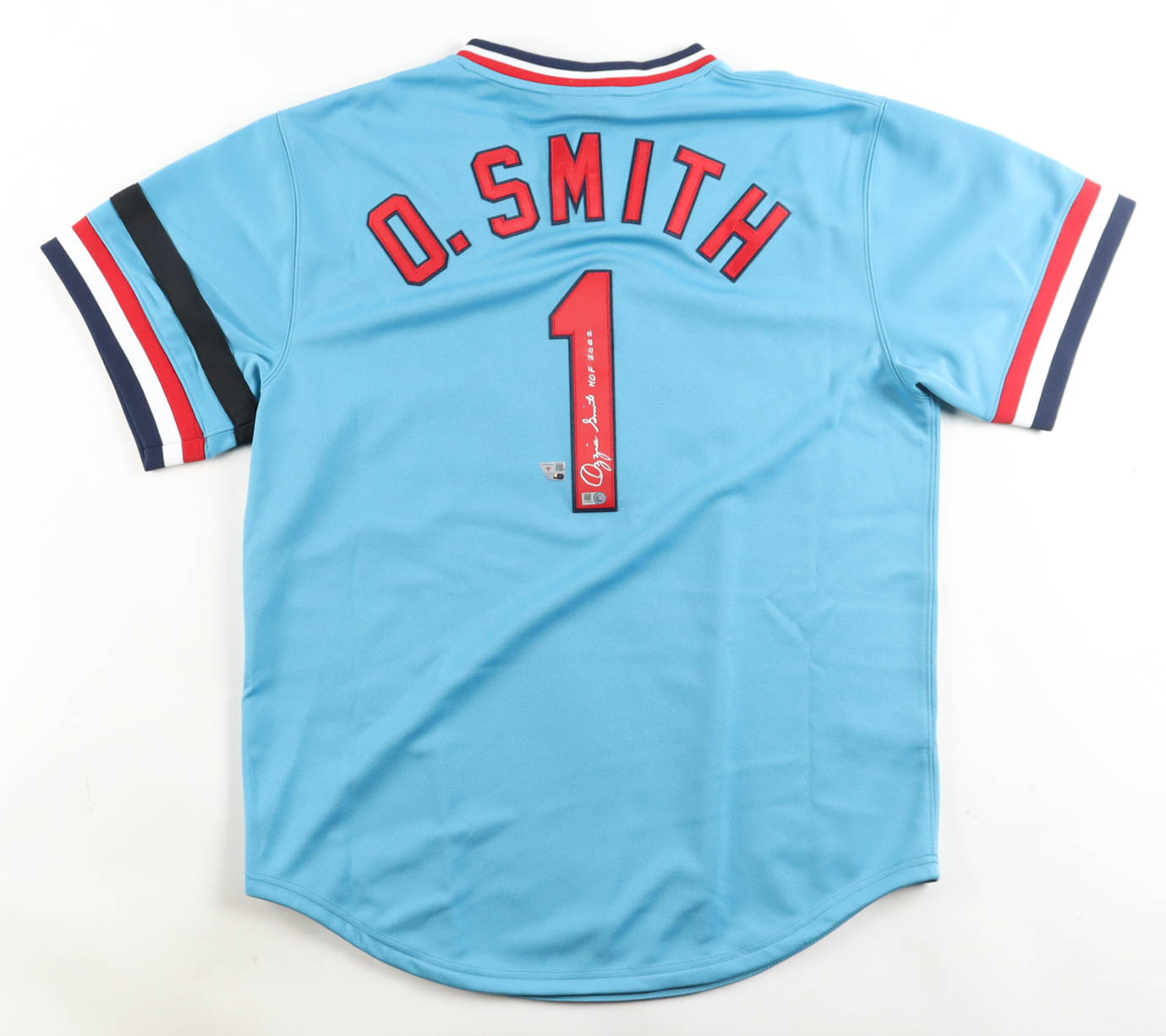Ozzie Smith Signed Cardinals Mitchell & Ness Authentic Jersey Inscribed "HOF 2002" (Fanatics & MLB) at PristineAuction.com Ozzie Smith Signed Cardinals Mitchell & Ness Authentic Jersey Inscribed "HOF 2002" (Fanatics & MLB) at PristineAuction.com