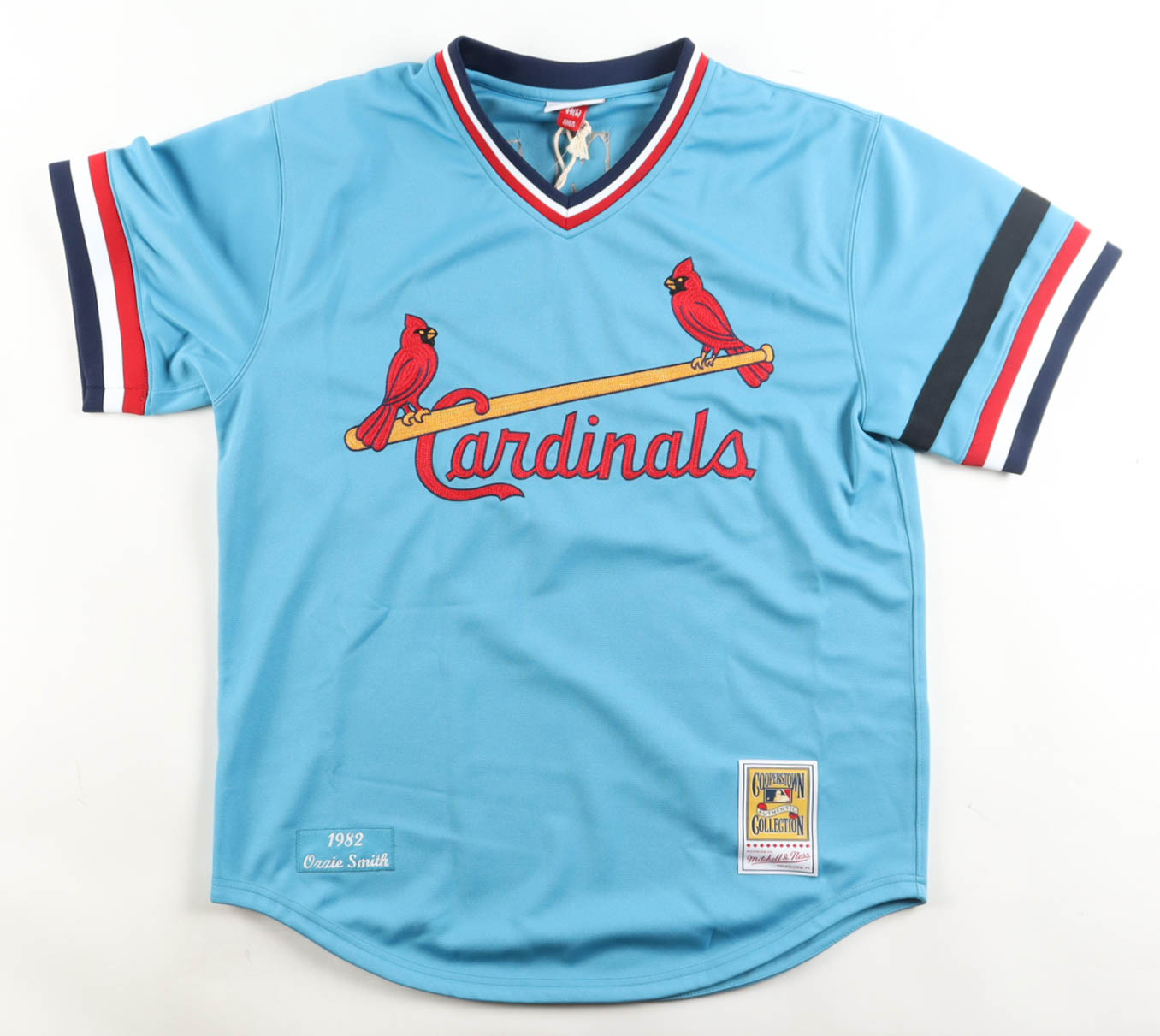 Ozzie Smith Signed Cardinals Mitchell & Ness Authentic Jersey Inscribed "HOF 2002" (Fanatics & MLB) at PristineAuction.com Ozzie Smith Signed Cardinals Mitchell & Ness Authentic Jersey Inscribed "HOF 2002" (Fanatics & MLB) at PristineAuction.com