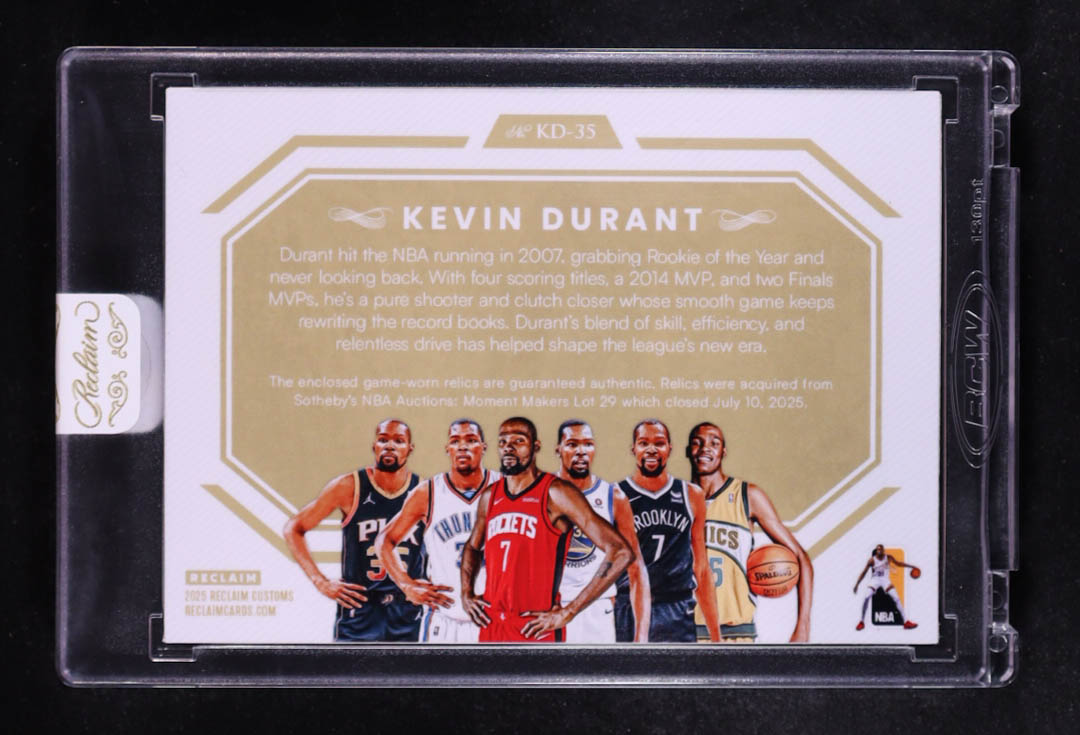 Kevin Durant 2025 Reclaim Customs Dual Patches Bronze #KD35 #1/1 at PristineAuction.com Kevin Durant 2025 Reclaim Customs Dual Patches Bronze #KD35 #1/1 at PristineAuction.com