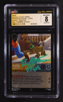 Bill Farmer Signed 2025 Disney Lorcana TCG Promotional Card #27/P2 Pluto - Tried and True FOIL "Pluto" (CGC 8 | Auto 9) at PristineAuction.com