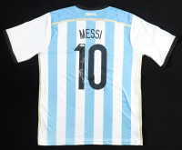 Lionel Messi Signed Argentina National Team Adidas Authentic Jersey Inscribed "LEO" (Beckett) at PristineAuction.com