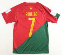 Cristiano Ronaldo Signed Portugal Nike Authentic Jersey with 2022 World Cup Logo (Beckett) at PristineAuction.com