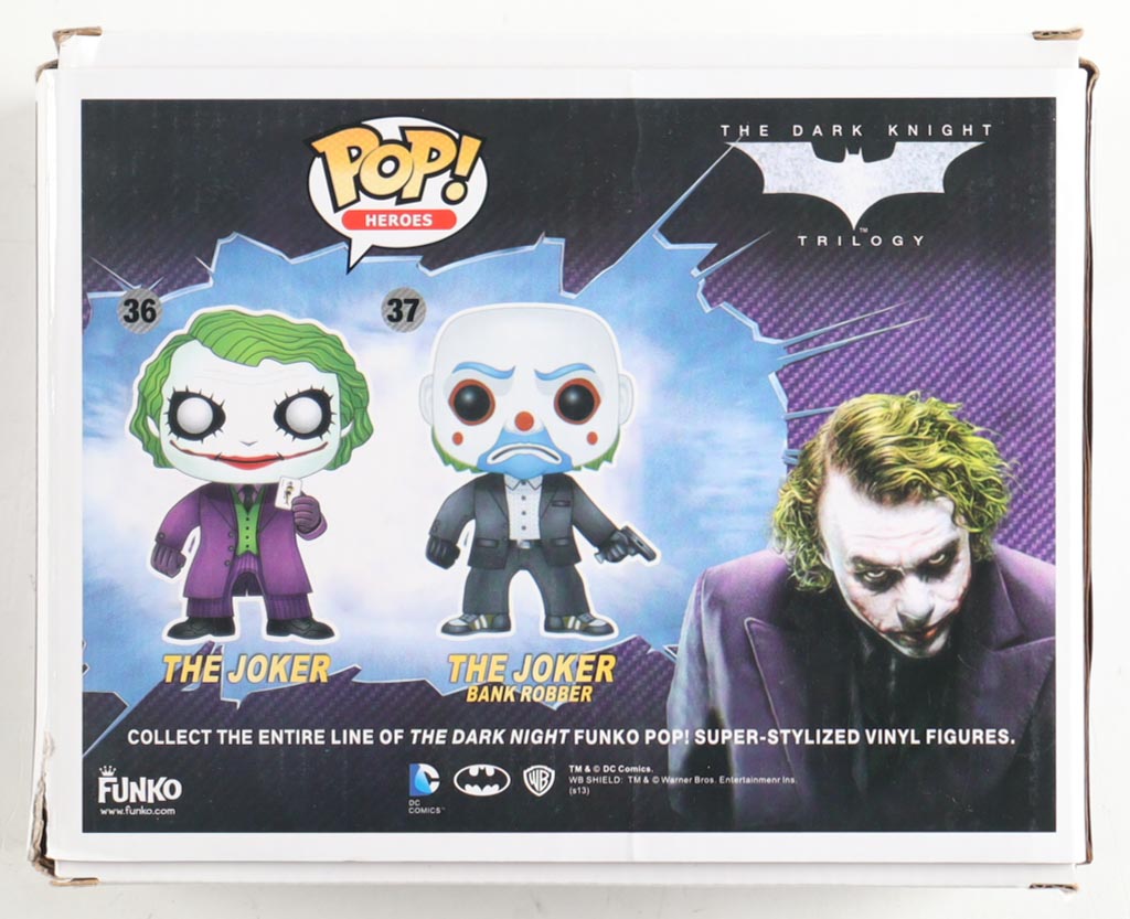 "The Dark Knight Trilogy" The Joker Two-Pack Funko Pop! Vinyl Figures at PristineAuction.com "The Dark Knight Trilogy" The Joker Two-Pack Funko Pop! Vinyl Figures at PristineAuction.com