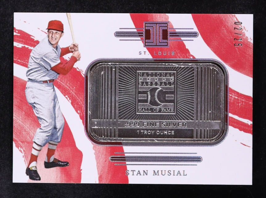 Stan Musial 2024 Panini Impeccable Cooperstown Logo Silver #47 #02/25 at PristineAuction.com Stan Musial 2024 Panini Impeccable Cooperstown Logo Silver #47 #02/25 at PristineAuction.com