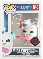 Sarah Natochenny Signed "Ghostbusters: Afterlife" #940 Mini Puft (With Ice Cream Scoop) Funko Pop! Vinyl Figure Inscribed "Mini Puft" (JSA) at PristineAuction.com