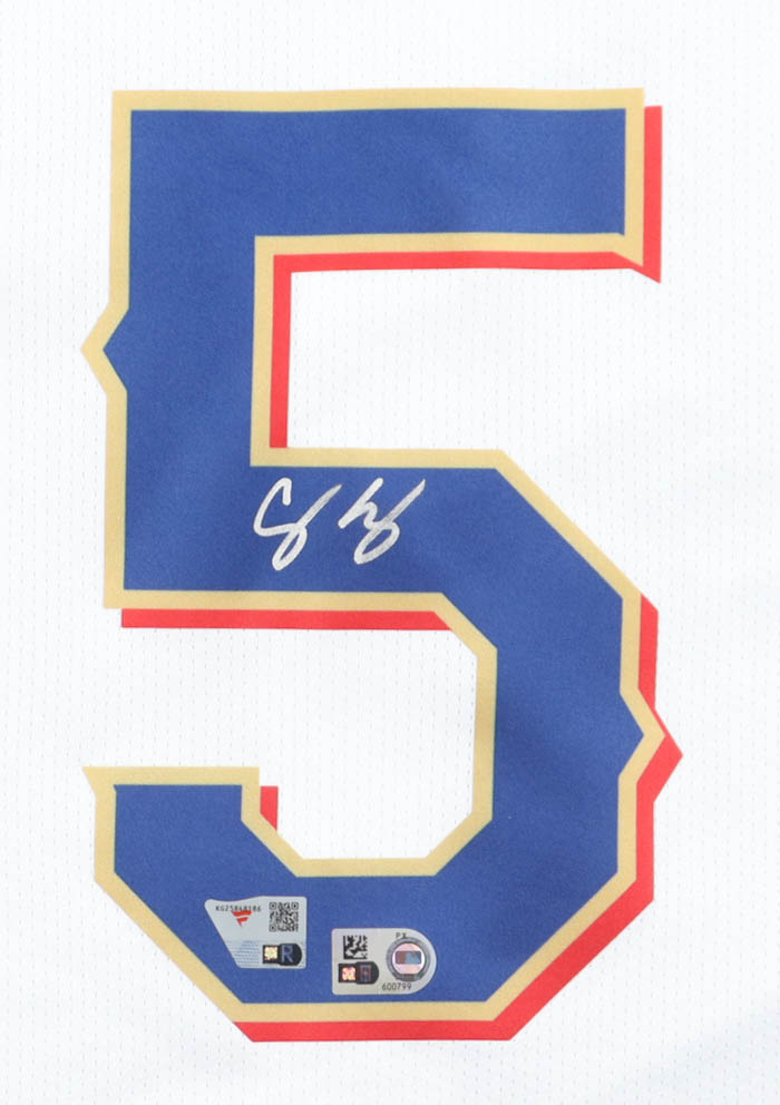 Corey Seager Signed Rangers Nike Authentic Jersey With 2023 World Series Patch (Fanatics & MLB) at PristineAuction.com Corey Seager Signed Rangers Nike Authentic Jersey With 2023 World Series Patch (Fanatics & MLB) at PristineAuction.com