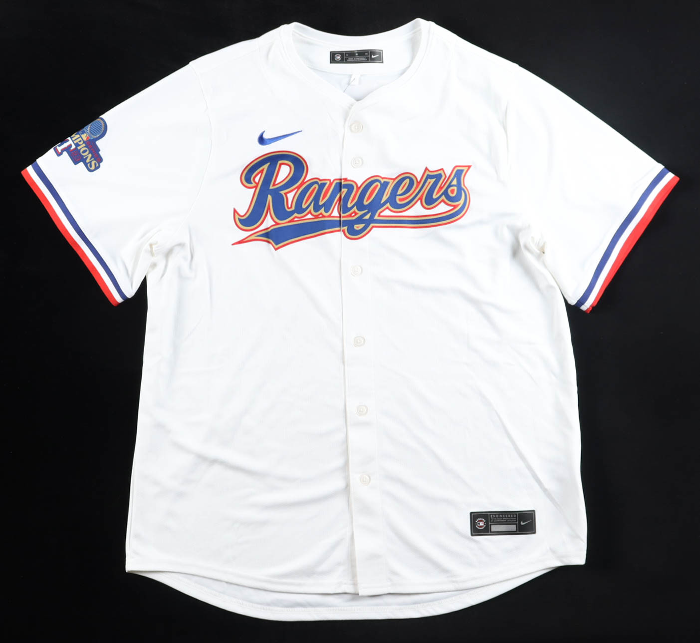 Corey Seager Signed Rangers Nike Authentic Jersey With 2023 World Series Patch (Fanatics & MLB) at PristineAuction.com Corey Seager Signed Rangers Nike Authentic Jersey With 2023 World Series Patch (Fanatics & MLB) at PristineAuction.com