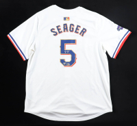 Corey Seager Signed Rangers Nike Authentic Jersey With 2023 World Series Patch (Fanatics & MLB) at PristineAuction.com