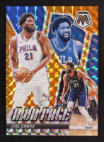 Joel Embiid 2023-24 Panini Mosaic Montage Mosaic Orange #2 #01/49 at PristineAuction.com