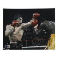 Ray "Boom Boom" Mancini Signed 8x10 Photo with Extensive Inscription (Beckett) at PristineAuction.com