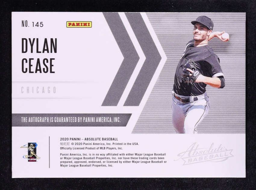Dylan Cease 2020 Absolute Black Gold AU #145 #13/25 RC at PristineAuction.com Dylan Cease 2020 Absolute Black Gold AU #145 #13/25 RC at PristineAuction.com