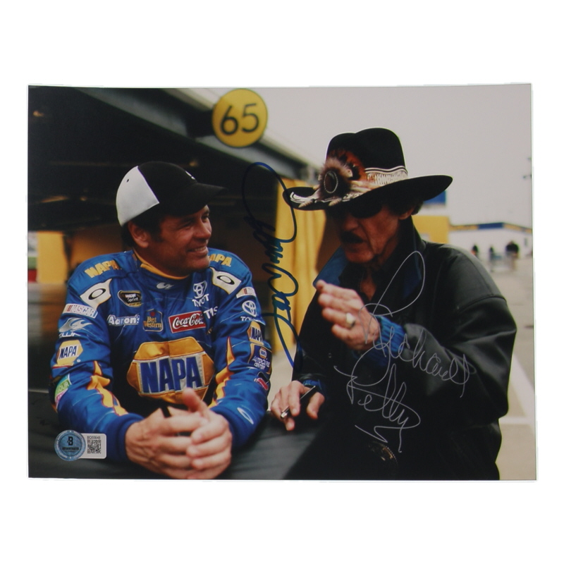 Richard Petty & Michael Waltrip Signed NASCAR 8x10 Photo (Beckett) at PristineAuction.com Richard Petty & Michael Waltrip Signed NASCAR 8x10 Photo (Beckett) at PristineAuction.com