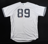 Jasson Dominguez Signed LE Yankees Nike Authentic Jersey Inscribed "MLB Debut 9-1-23" (Fanatics & MLB) at PristineAuction.com