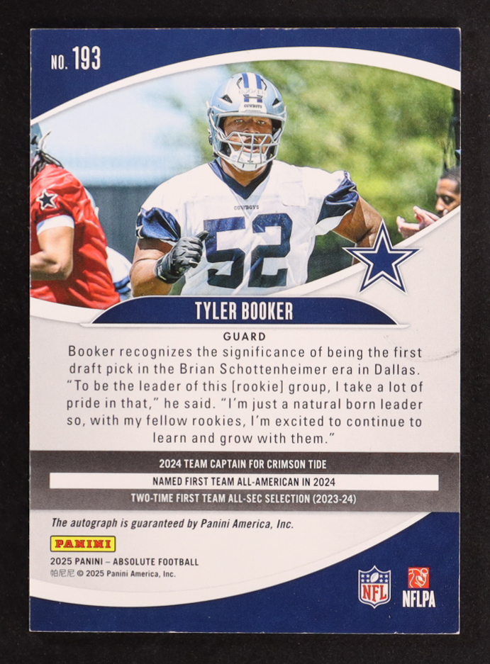 Tyler Booker 2025 Absolute Signatures Spectrum #193 #204/299 RC at PristineAuction.com Tyler Booker 2025 Absolute Signatures Spectrum #193 #204/299 RC at PristineAuction.com