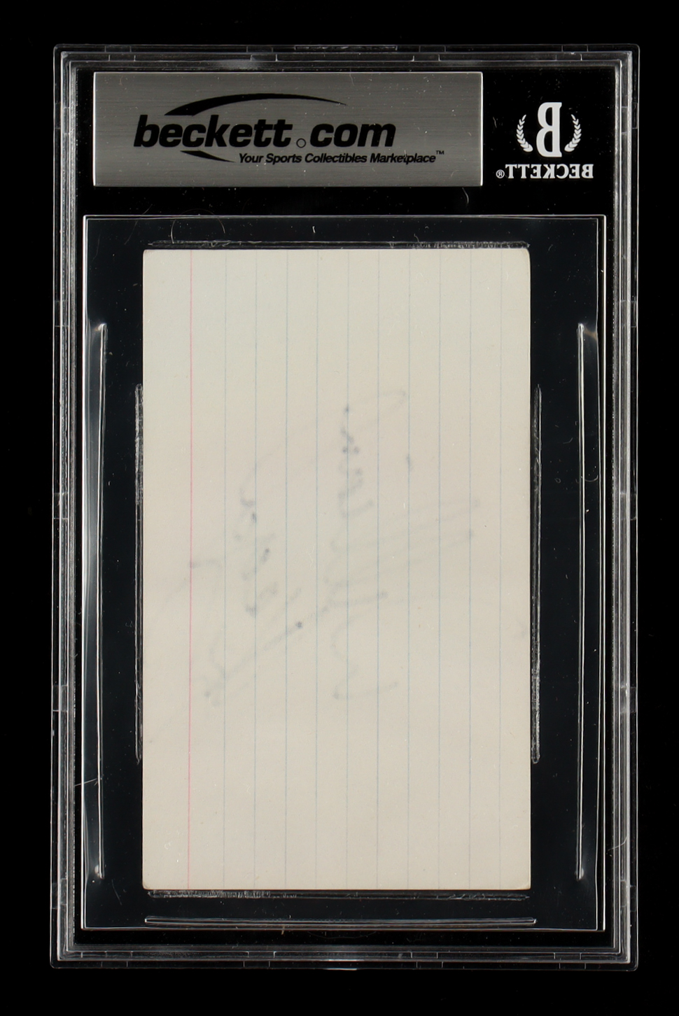 William Regal Signed Index Card (BAS) at PristineAuction.com William Regal Signed Index Card (BAS) at PristineAuction.com