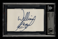 William Regal Signed Index Card (BAS) at PristineAuction.com
