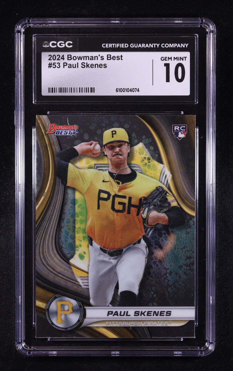 Paul Skenes 2024 Bowman's Best #53 RC (CGC 10) at PristineAuction.com Paul Skenes 2024 Bowman's Best #53 RC (CGC 10) at PristineAuction.com