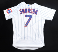 Dansby Swanson Signed LE Cubs Nike Authentic Jersey Inscribed "23 NL All Star, 23 Gold Glove" (Fanatics & MLB) at PristineAuction.com