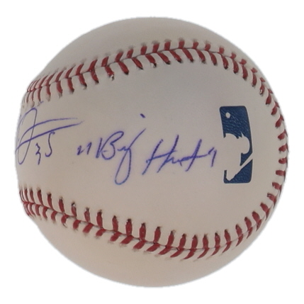 Frank Thomas Signed OML Baseball Inscribed "Big Hurt" (MLB) at PristineAuction.com Frank Thomas Signed OML Baseball Inscribed "Big Hurt" (MLB) at PristineAuction.com