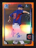 Justin Steele 2015 Bowman Chrome Prospect Autographs Orange Refractors #BCAPJS #22/25 RC at PristineAuction.com