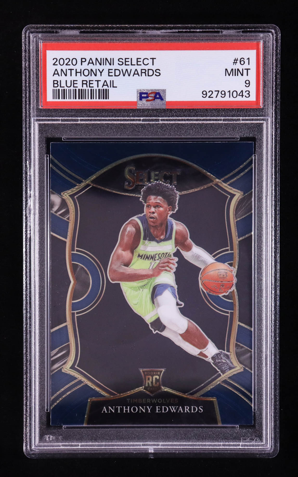 Anthony Edwards 2020-21 Select Blue Retail #61 RC (PSA 9) at PristineAuction.com Anthony Edwards 2020-21 Select Blue Retail #61 RC (PSA 9) at PristineAuction.com
