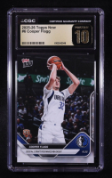 Cooper Flagg 2025-26 Topps Now #6 RC (CGC Black Label Pristine 10) at PristineAuction.com
