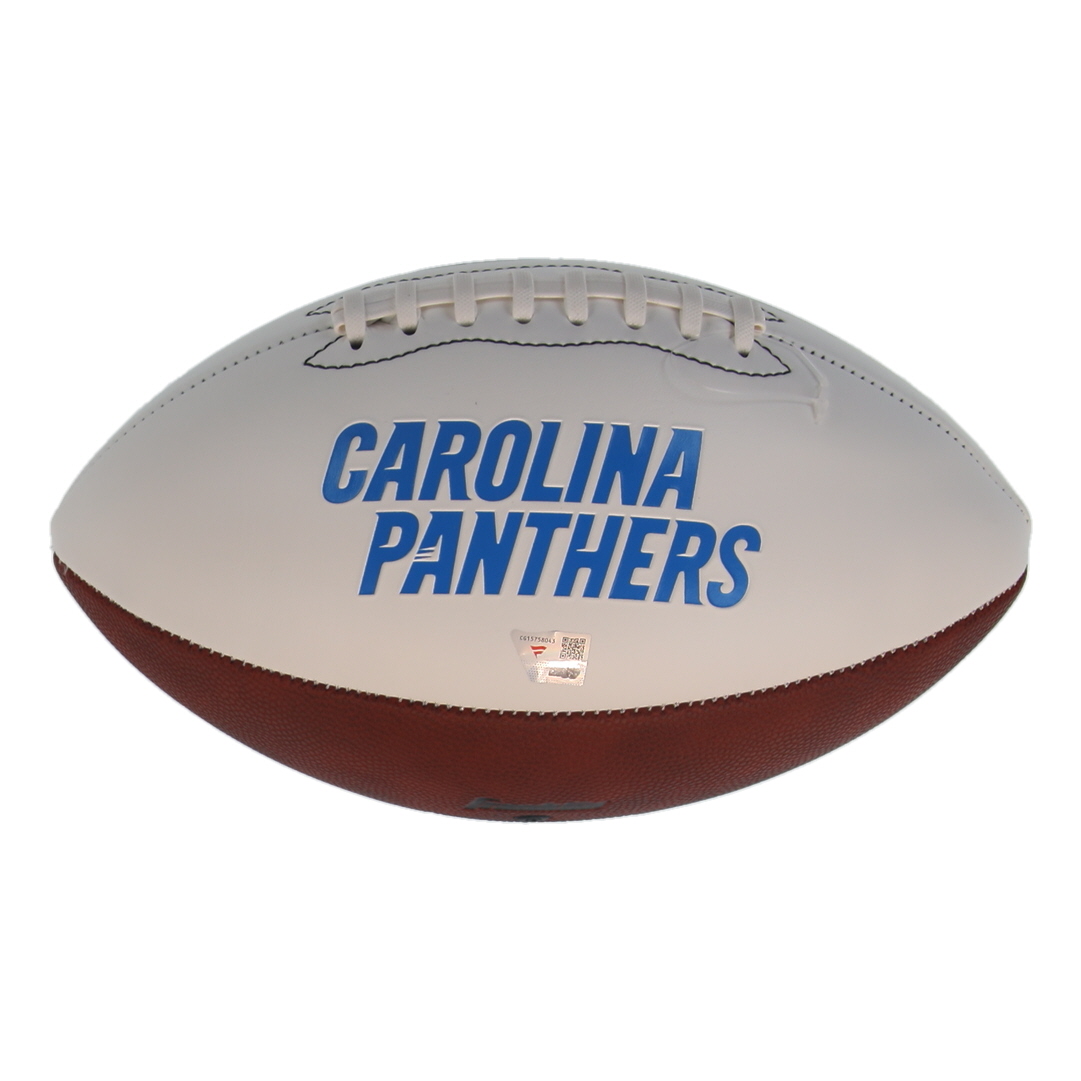 Tetairoa McMillan Signed Panthers Logo Football (Fanatics) at PristineAuction.com Tetairoa McMillan Signed Panthers Logo Football (Fanatics) at PristineAuction.com