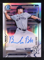 Brendan Beck 2021 Bowman Chrome Draft Autographs Refractors #CDABB #448/499 RC at PristineAuction.com